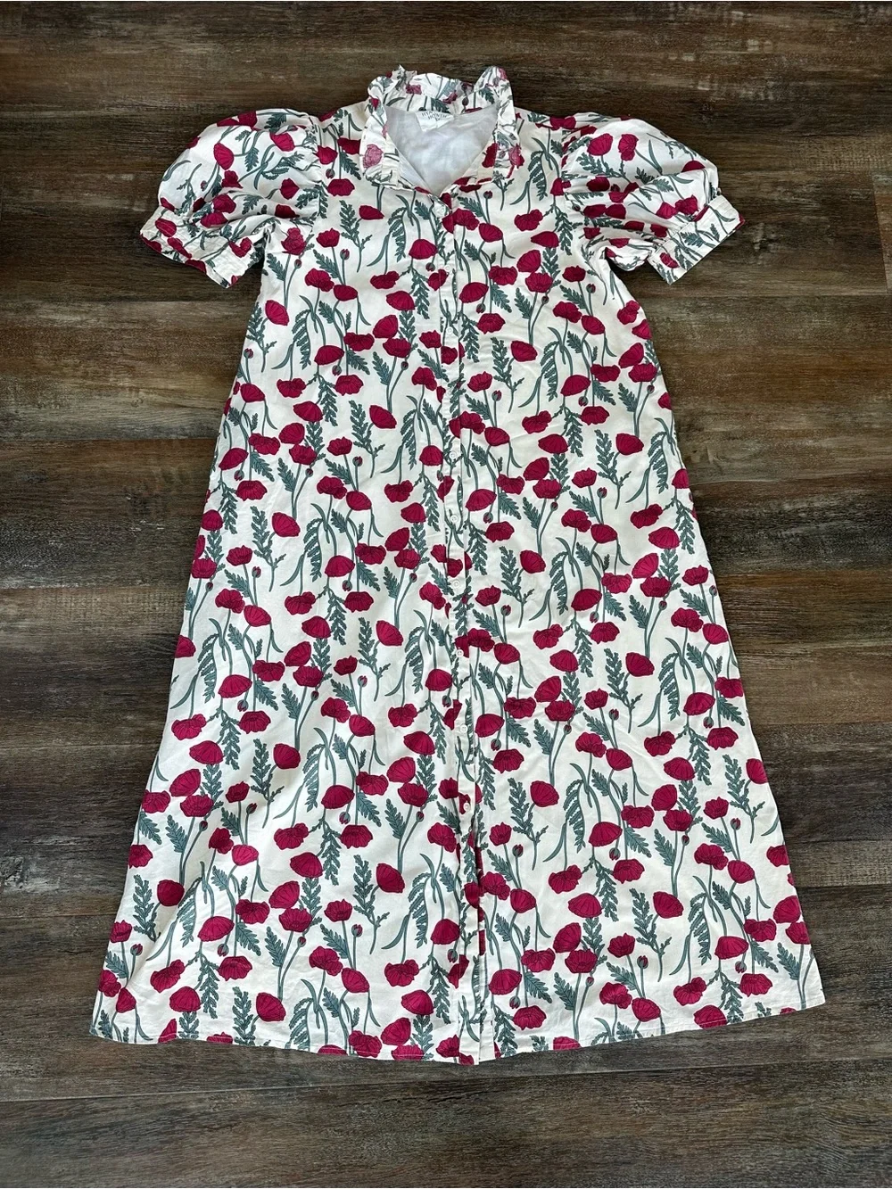 Tuckernuck Hyacinth House Amaryllis Floral Louisa Maxi Dress. Size Large